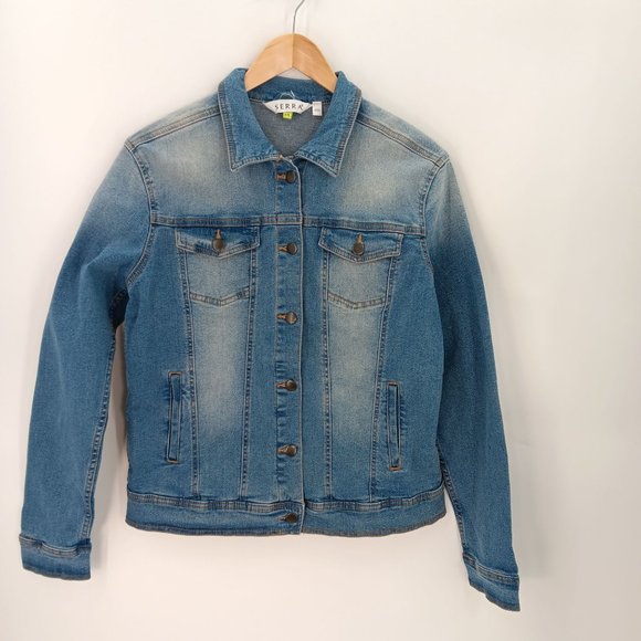SERRA MEDIUM DENIM JACKET - Picture 1 of 16